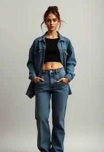 Jean Style Trousers Woman