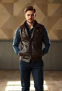 Harry Style Leather Vest