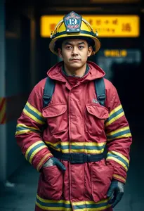 Adult Male Fireman Costume
