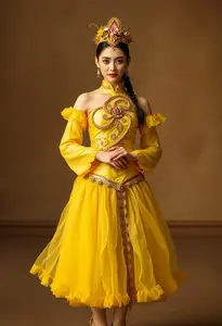 Yellow Lyrical Dance Costume