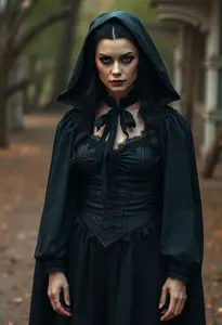 Woman Delightfully Dreadful Vampiress Costume