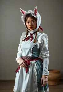 Woman Foxy Cleaning Maiden Costume