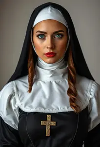 Woman Heavenly Hottie Nun Costume