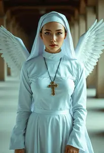Woman Heavenly Hottie Nun Costume