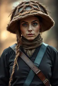 Woman Hunting Clothes Costume