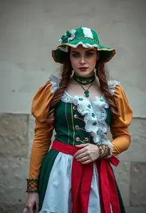 Woman Irish Fancy Dress Costume