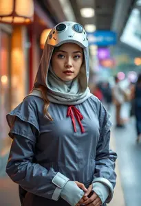 Woman Lady Waiting Costume
