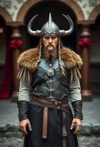 Adult Viking Costume Male Fancy Dress