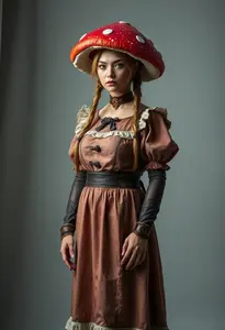 Woman Mushroom Damsel Costume