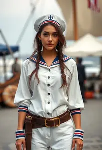Woman Nautical Clothing Costume