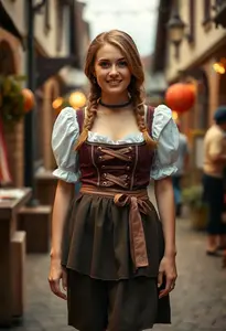 Woman Oktoberfest Dirndl Costume