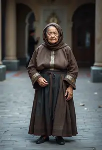 Woman Old Lady Clothes Costume