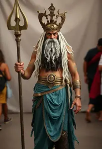 California Costume Poseidon Neptune God Sea Adult Costume