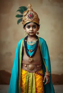 Child Costume Lord Krishna Male God