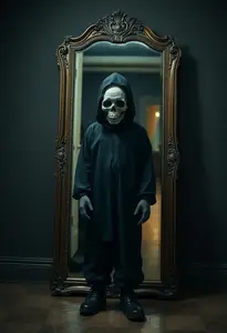 Child Haunted Mirror Ghoul Costume