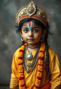 Child Homemade Krishna Costume