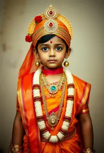 Child Krishna Jayanthi Radha Costume
