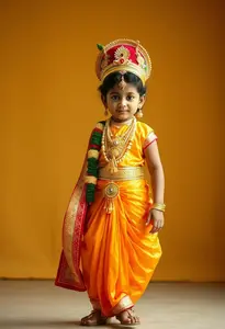 Child Sree Krishna Jayanthi Radha Costume