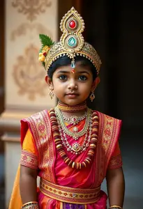 Child Sreekrishna Jayanthi Radha Costume