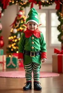 Childrens Christmas Elf Costume