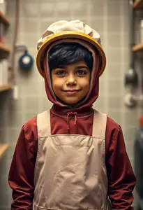 Chocolate Factory Worker Kid Costume