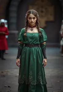 Anna Costume Green Dress