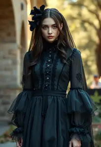 Gothic Funeral Dress