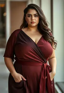 Modern Dress Fat Woman