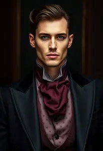 Elegant Gothic Aristocrat Man Clothing