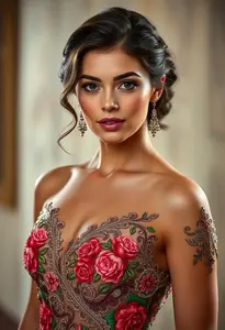 Spanish Style Prom Dress