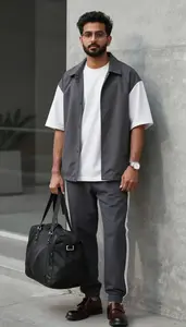Stylish Man Wearing Oversized Tee