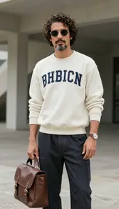 Professional Man College Sweatshirt Style Standing Relaxed