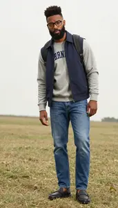 College Sweatshirt Style Men Fashion Photography