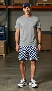 Modern Man Basketball Shorts Portrait