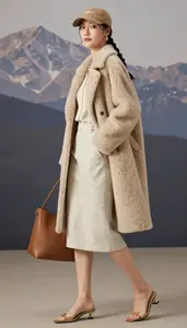 Elegant Woman Linen Dress Turning To Look Back