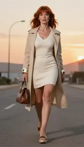 Fashion Portrait Woman In Flirty Mini Dress