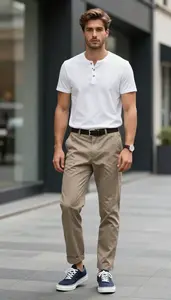 Undone Aesthetic Polka Dot Classic Henley Fashion