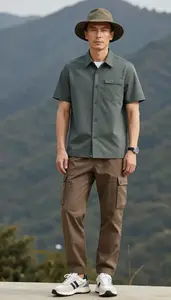 Handsome Light Skinned Man Man In Mens Short Sleeve Shirts