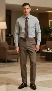 Contemporary European Man Fashion Timeless Basics Look
