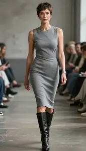 Timeless British Woman Woman In Couture Inspired Dress