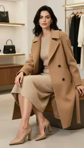 Casual Couture Inspired Dress For Women Stock Photo