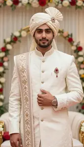 Ceremonial Formal Sherwani Indian Groom