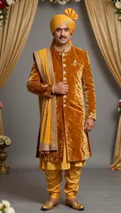 Handsome Indian Groom Wedding Dhoti