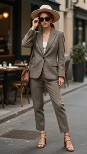 Wrap Fit Suit Separates Curated Look Fashion