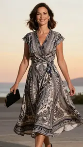 Editorial Free Spirited Dress European Woman Woman Fashion