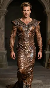 Mermaid Costume Detailed Pale Skinned Man