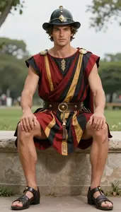 Striking Toga Costume Outdoor
