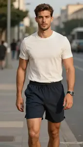 Boxy Fit Running Shorts Designer Wear Fashion