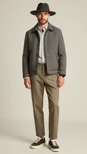 Fashion Photography Modern Menswear Herringbone Jacket
