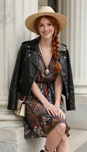 Free Spirited Dress For Women Stock Photo